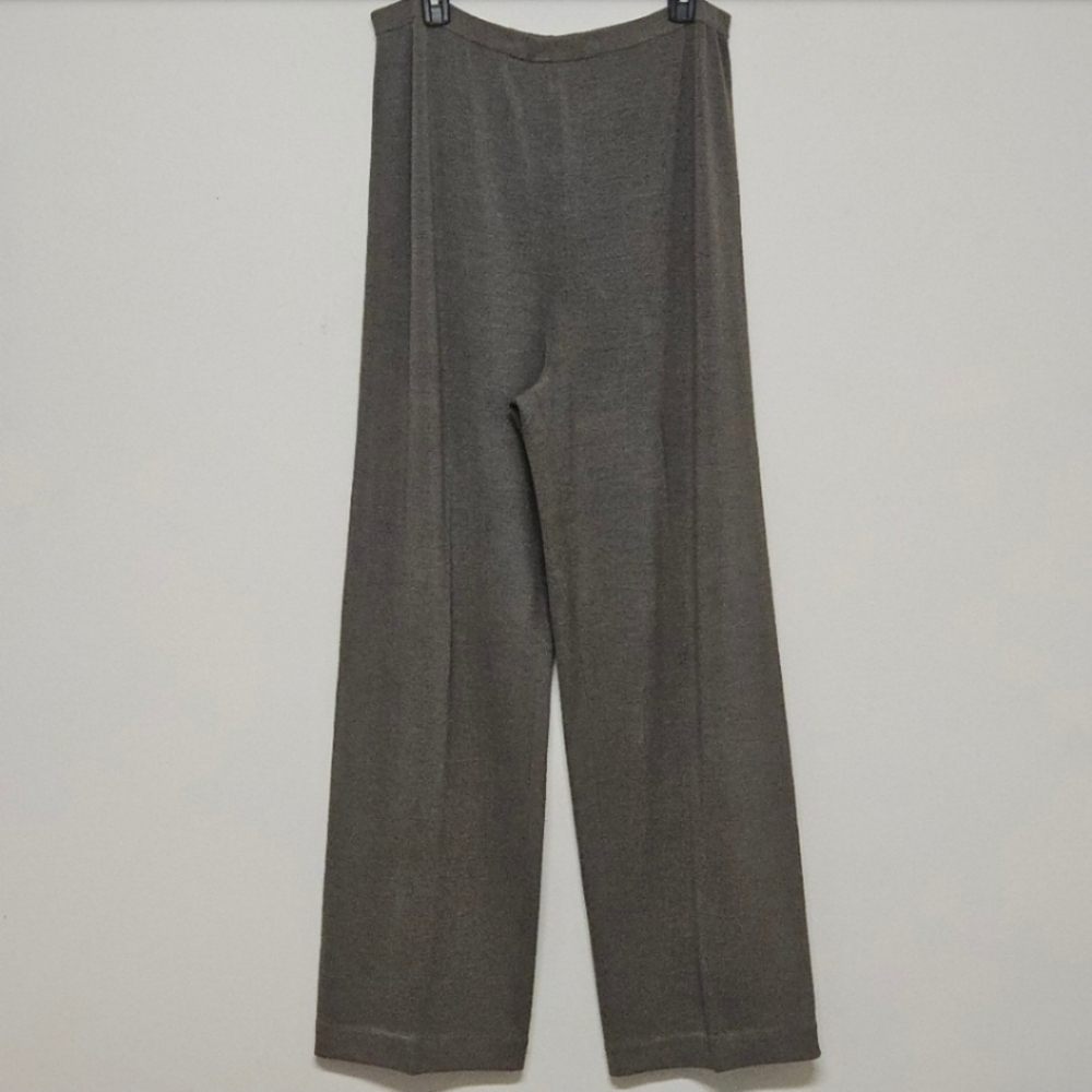 EILEEN FISHER SILK BLEND  KNIT PANTS WOMEN'S SIZE LARGE - Picture 3 of 9